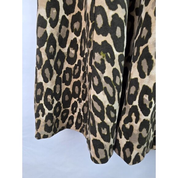 Kate Spade Womens Dress Size 2 Brown Leopard Short Sleeve Fit & Flare Mini Dress - Picture 9 of 15